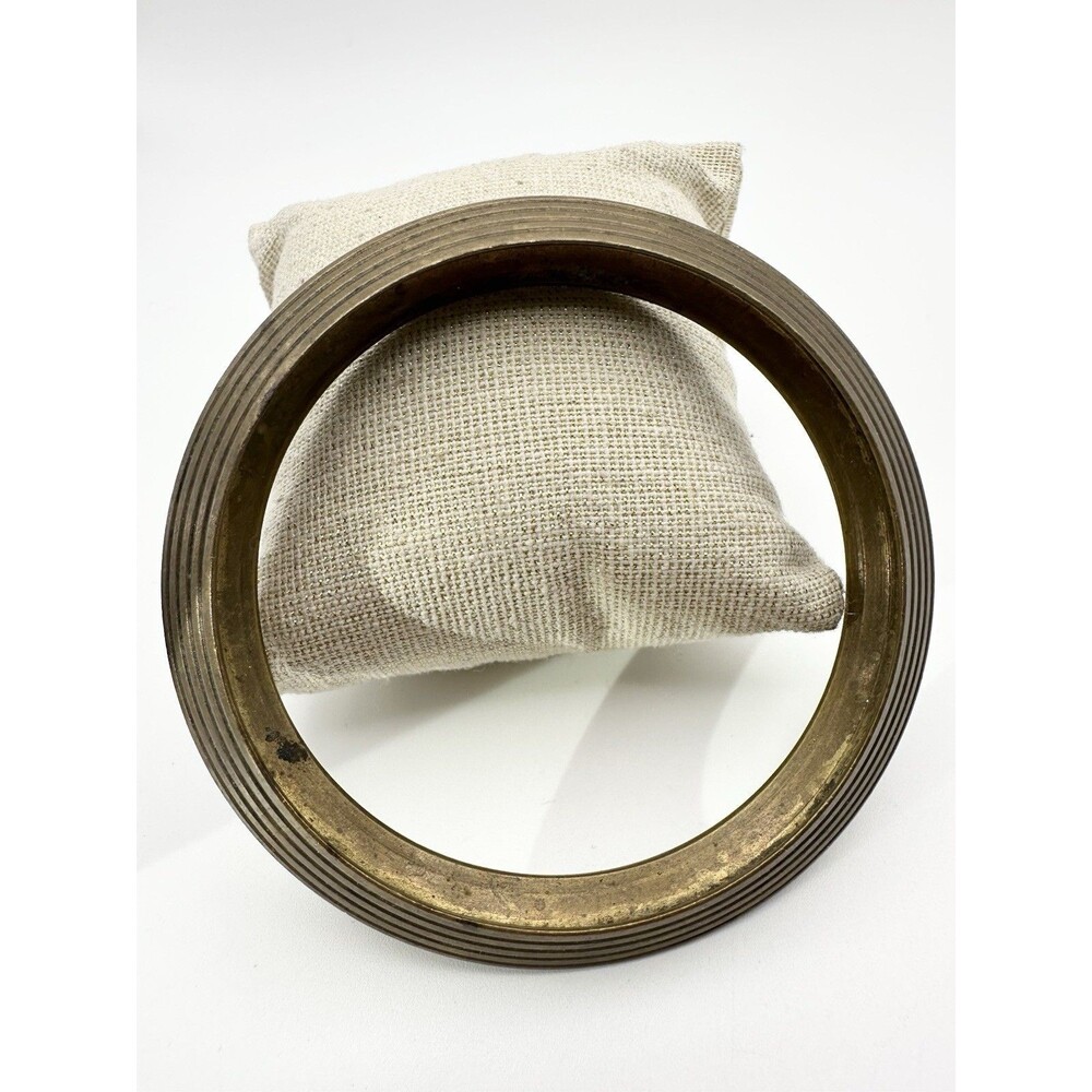 Vintage Solid Brass Bangle Bracelet 8.25”